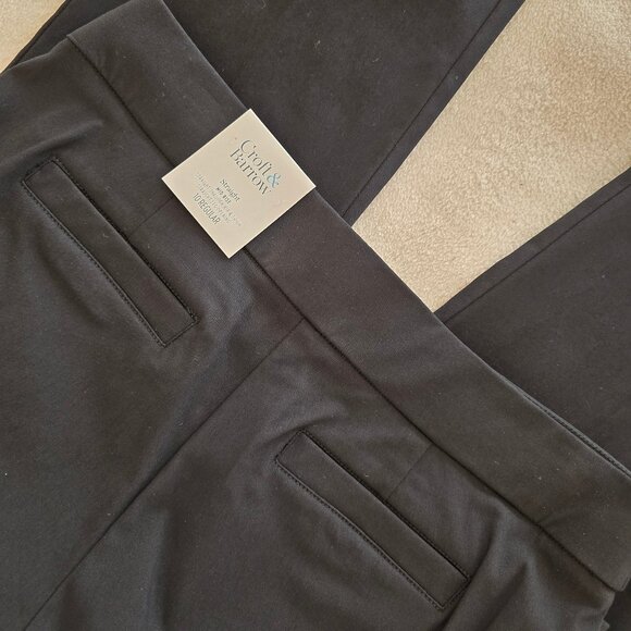 Women's Croft & Barrow Tummy Control Pull-On Pants Mineral Black 10 Regular NWT - Picture 2 of 7